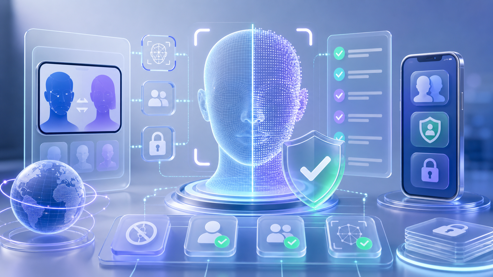 AI 换脸应用隐私合规与内容安全审核示意图