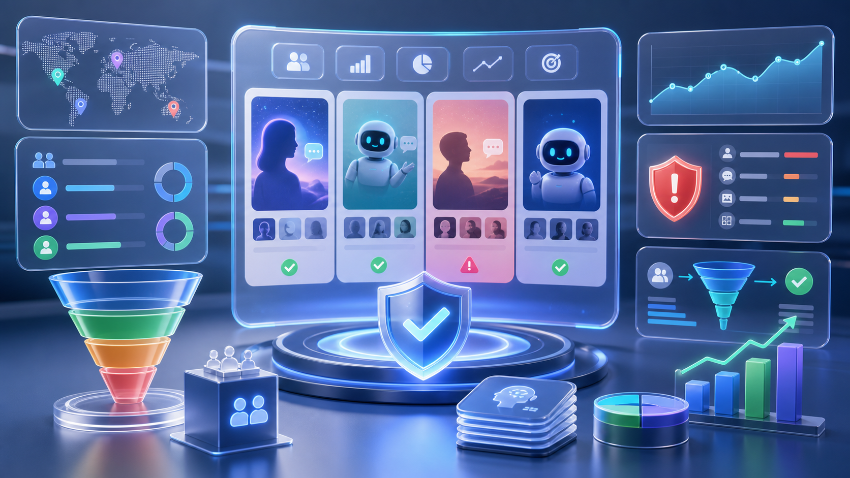 AI 伴侣 Meta Ads 安全素材和产品能力表达示意图