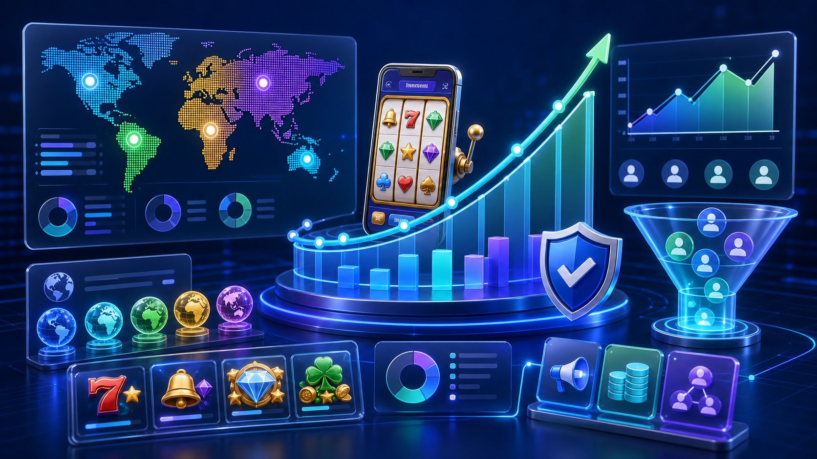 SLOTS Day7 ROI 素材地区和预算重分配示意图